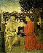 Piero della Francesca saint jerome and a worshipper Germany oil painting artist